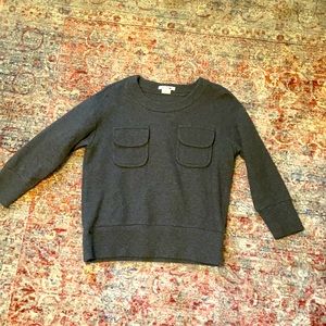 Lacoste, medium, grey, women’s quilted sweatshirt